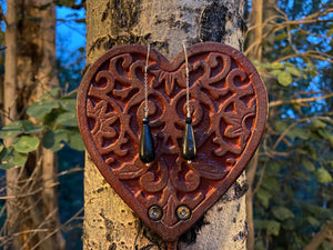 <transcy>Boucles d'oreilles Shungite + Tourmaline</transcy>