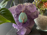 Imitation Turquoise Tree of Life Pendant