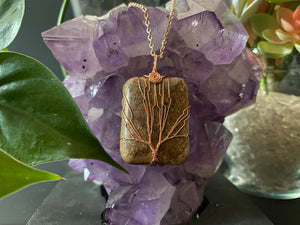 Picture Jasper Tree of Life Pendant