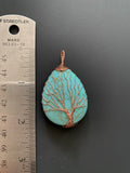 Imitation Turquoise Tree of Life Pendant