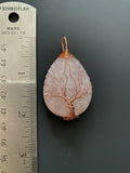 Rose Quartz Tree of Life Pendant