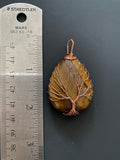 Tiger's Eye Tree of Life Pendant