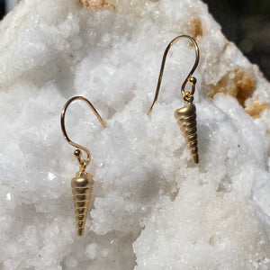 Gold Unicorn Horn Earrings